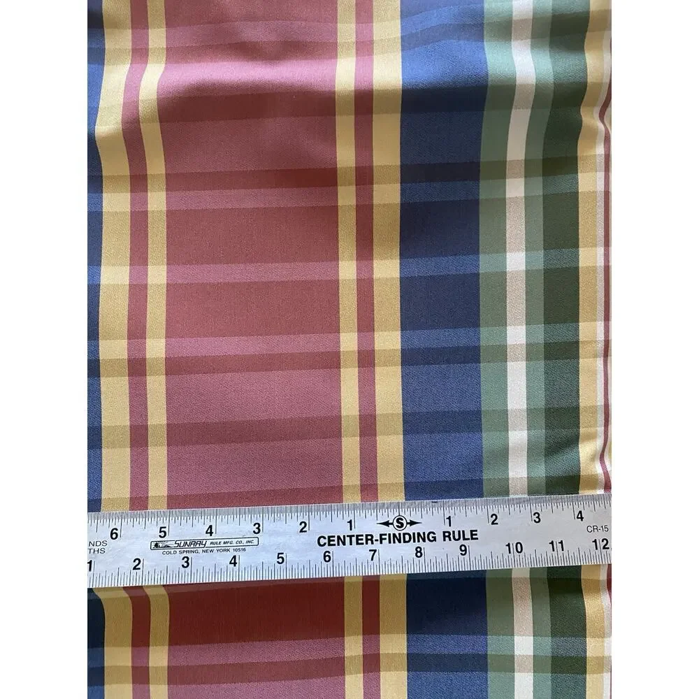 Multicolor Woven Plaid Fabric 56